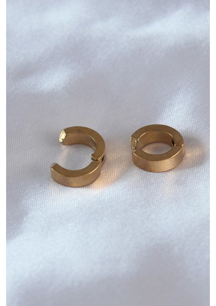 316L Çelik Gold Renk Sıkıştırmalı Erkek Küpe fiyatları