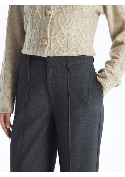 Yeni Sezon Standart Fit Düz Geniş Paça Kadın Pantolon modelleri