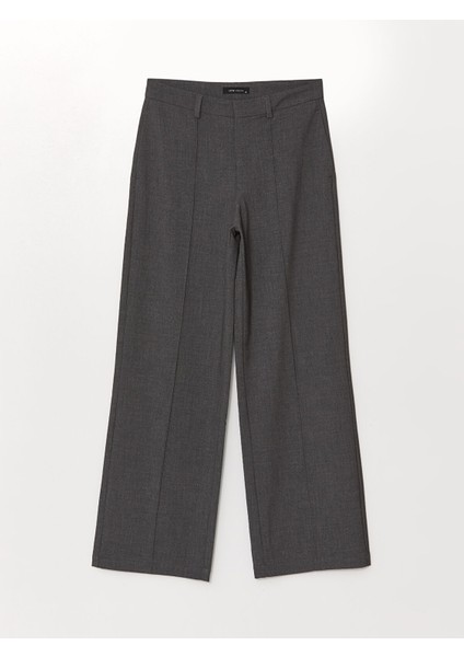 Yeni Sezon Standart Fit Düz Geniş Paça Kadın Pantolon indirimleri