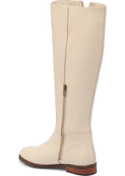 Bej Hakiki Deri Kadın Klasik Çizme - K24K1CM67524-B19 fiyatları