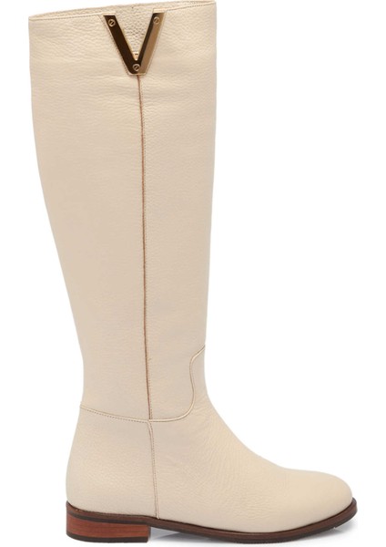 Bej Hakiki Deri Kadın Klasik Çizme - K24K1CM67524-B19 modelleri