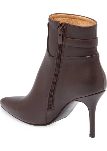 Kahve Hakiki Deri Kadın Klasik Bot - K24K1BT67612-A24 fiyatları