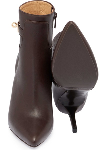 Kahve Hakiki Deri Kadın Klasik Bot - K24K1BT67612-A24 fırsatları