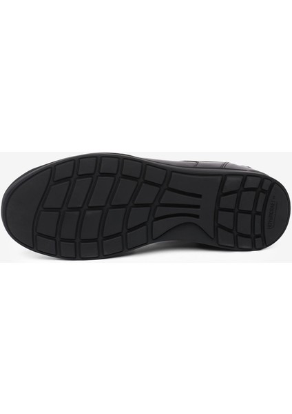 Erkek Siyah Hakiki Deri Ayakkabı 5K1UA18691