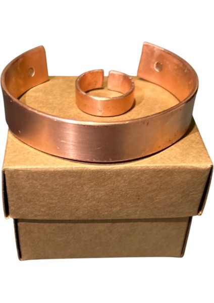 Ham Bakır Mıknatıslı Bileklik& Yüzük ( 2 mm Kalınlık 16 mm Genişlik ) fiyatları