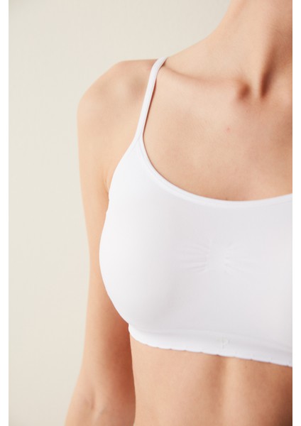Optik Beyaz Nu Basic Balensiz Çıkarılabilir Kaplı Sütyen fiyatları