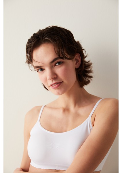 Optik Beyaz Nu Basic Balensiz Çıkarılabilir Kaplı Sütyen modelleri