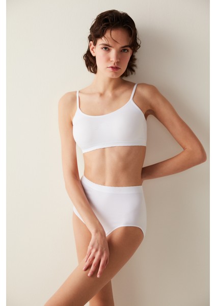 Optik Beyaz Nu Basic Balensiz Çıkarılabilir Kaplı Sütyen