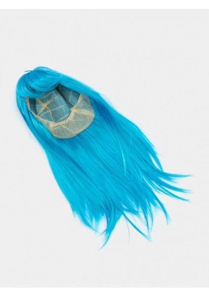 Açık Mavi Renk Uzun Düz Parti Peruğu fırsatları