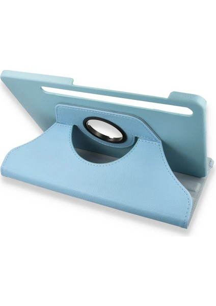 Samsung Galaxy X800 Tab S8 Plus 12.4 Kılıf 360 Tablet Deri Kılıf - TURKUAZ-(5796 - ?94?31E6-7G3