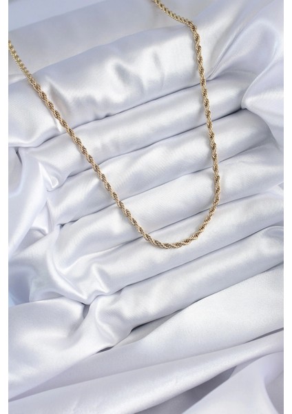 316L Çelik Gold Renk 60 cm Burgu Model Kadın Kolye fiyatları