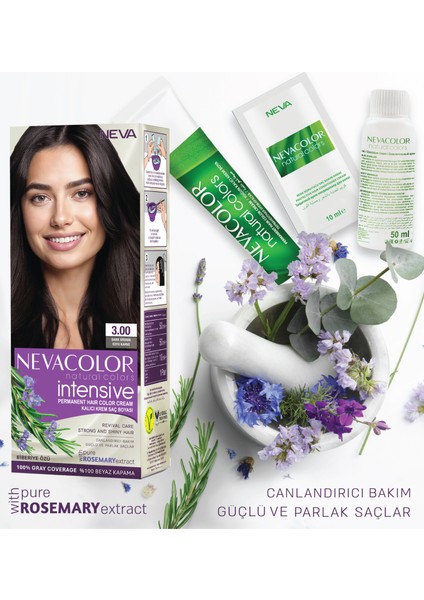 Intensıve 2\'li Set 3.00 Koyu Kahve Kalıcı Krem Saç Boyası Seti fiyatları