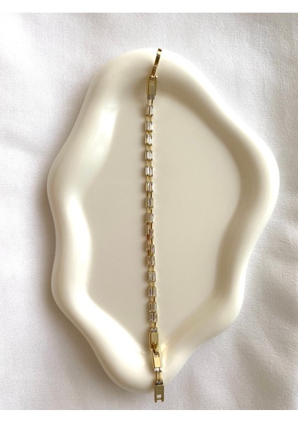 Alpjewel 316L Çift Baget Taşlı Bileklik Xupıng Kararmaz Vip fırsatları