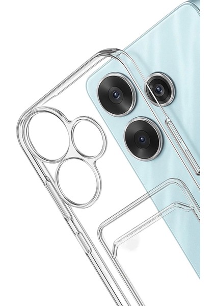 Xiaomi Redmi 13 4g Kılıf Kart Şeffaf Silikon - ŞEFFAF-(5796) - M958K168-R86958 modelleri