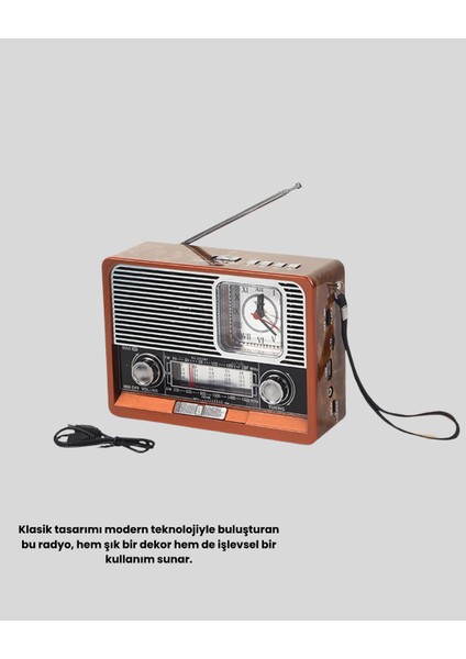 Nostaljik Radyo – Şık Dekoratif Tasarım ve Güvenli 2 Yıl Garanti - EMY7769-2244 modelleri