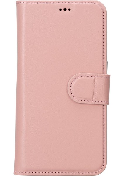 Apple iPhone 15 Pro Uyumlu Deri Cüzdanlı Kılıf Mwwn Nu2 Pembe fırsatları