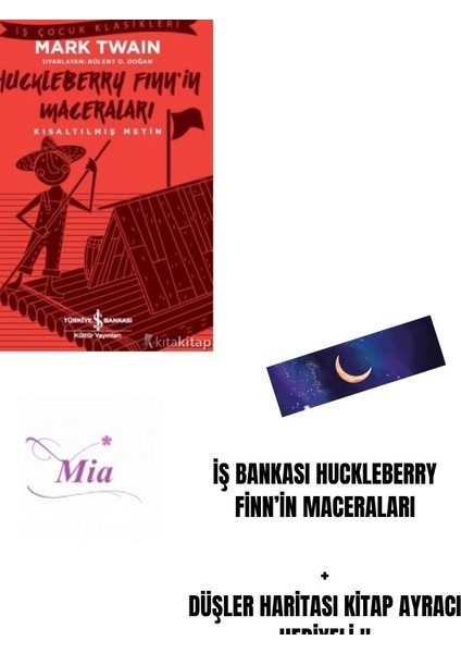 Iş Bankası Huckleberry Finn’in Maceraları + Düşler Haritası Kitap Ayracı Hediyeli !!