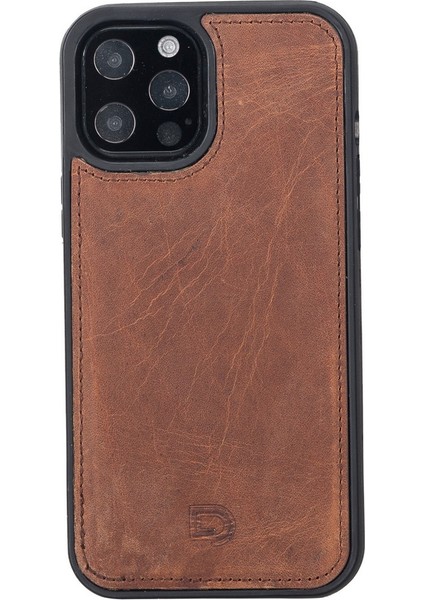 Apple iPhone 12 Pro Max Uyumlu Deri Cüzdanlı Kılıf Antik Kahve indirimleri