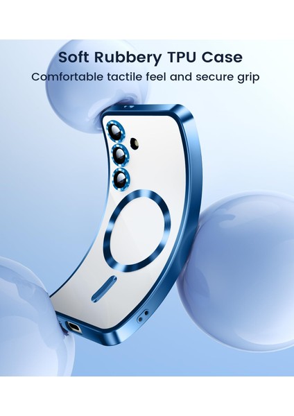 Samsung Galaxy A17 Uyumlu Magsafe Özellikli Kamera Korumalı Şeffaf Kılıf fırsatları