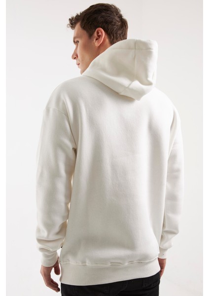 I Wıll You Bee There For You Kırık Beyaz Kapüşonlu Fermuarsız Sweatshırt fiyatları