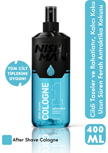 Tıraş Sonrası Kolonya Antarctica No.1 Ferahlatıcı Koku 400 ml Tüm Cilt Tiplerine Uygun fiyatları