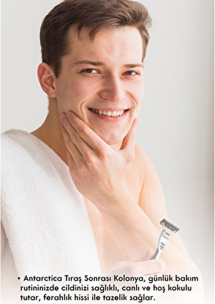 Tıraş Sonrası Kolonya Antarctica No.1 Ferahlatıcı Koku 400 ml Tüm Cilt Tiplerine Uygun indirimleri