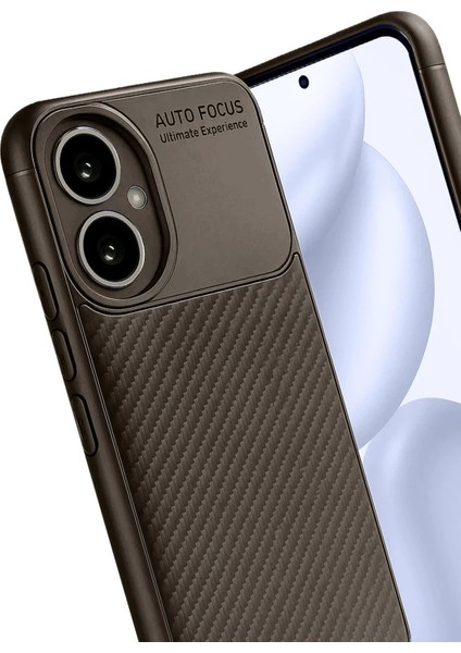 Honor 400 Kılıf Auto Focus Karbon Kapak - KAHVERENGI-(5796) - ?70?86E0-8G5370