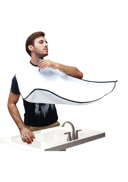 Pratik Sakal Kesme Örtüsü - Beyaz