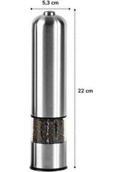 Bfs Baharat Öğütücü Paslanmaz Ayarlanabilir Otomatik Pilli Işıklı Tuz & Karabiber fırsatları