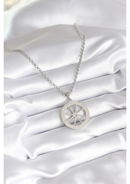 316L Çelik Gümüş Renk Zirkon Taşlı Rüya Kapanı Model Işeme Detay Kadın Kolye fiyatları