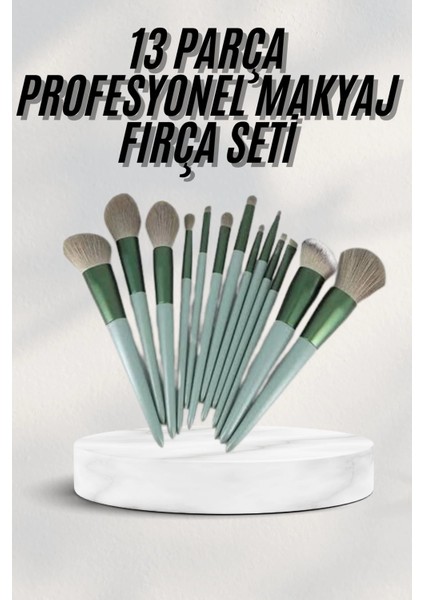 Bfs Dayanıklı Makyaj Fırçası Seti 13 Parça Yumuşak Kıllı Fırçalar Allık Fondöten Far Fırçası