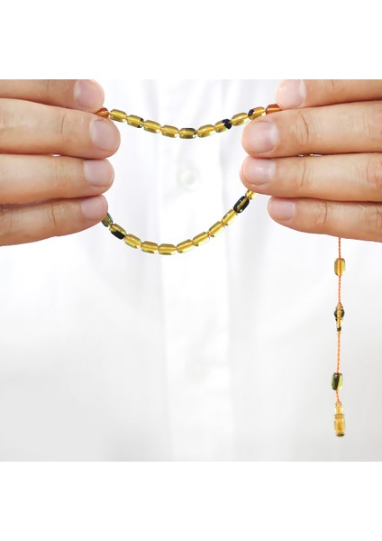 Sistemli Kapsül Kesim Mini Boy Bala Siyah Renk Ateş Kehribar Tesbih fırsatları