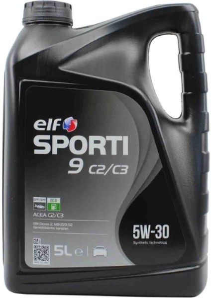 Elf Sporti 9 5W30 C2-C3 5litre 2025
