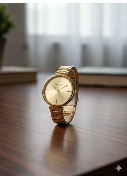 Kadın Kol Saati Rose Gold Renk, Rose Gold Kadran - Şık Metal Kordon, 2 Yıl Garantili fiyatları