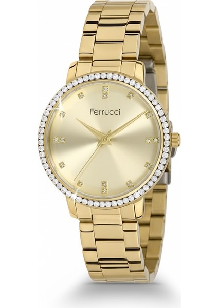 Kadın Kol Saati Altın Renk, Altın Kadran - Şık Metal Kordon, 2 Yıl Garantili