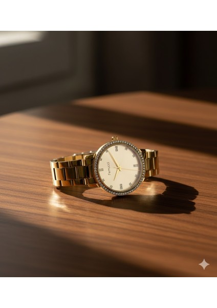 Kadın Kol Saati Altın Renk, Altın Kadran - Şık Metal Kordon, 2 Yıl Garantili fiyatları