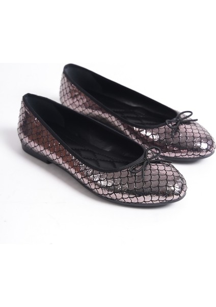 Leo Balık Desenli Kadın Balerin Babet