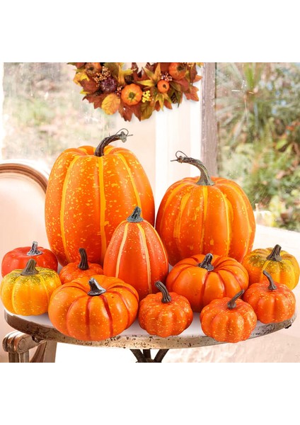 12 Balkabağı Parti Süslemeleri Cadılar I Sonbahar Sarı (Yurt Dışından) fırsatları