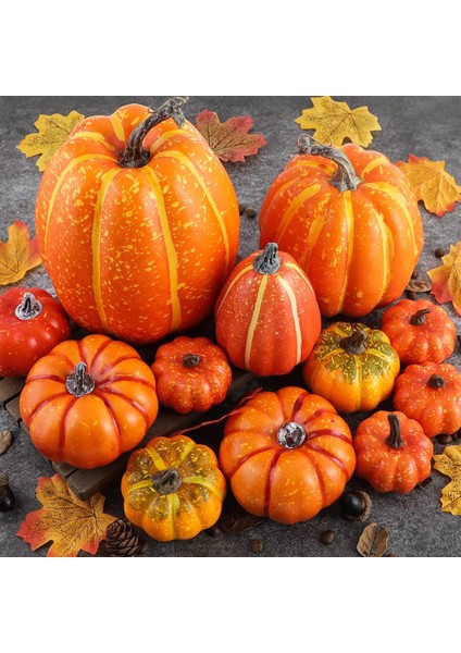 12 Balkabağı Parti Süslemeleri Cadılar I Sonbahar Sarı (Yurt Dışından) indirimleri