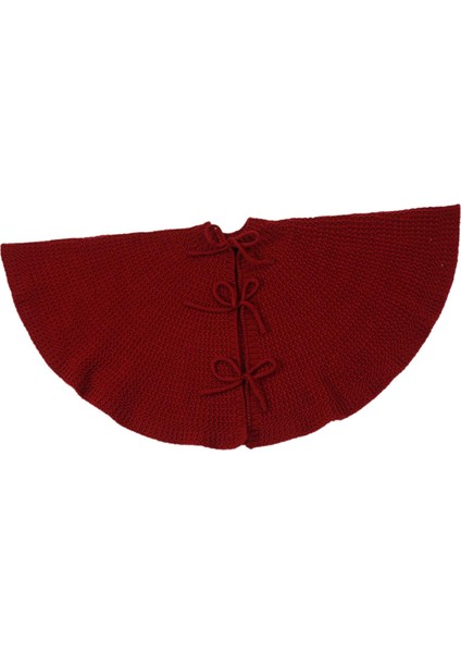 Örgü Ğı Eteğ Ağı Süsü 36 Inç/92 cm Yuvarlak Morumsu Kırmızı (Yurt Dışından)
