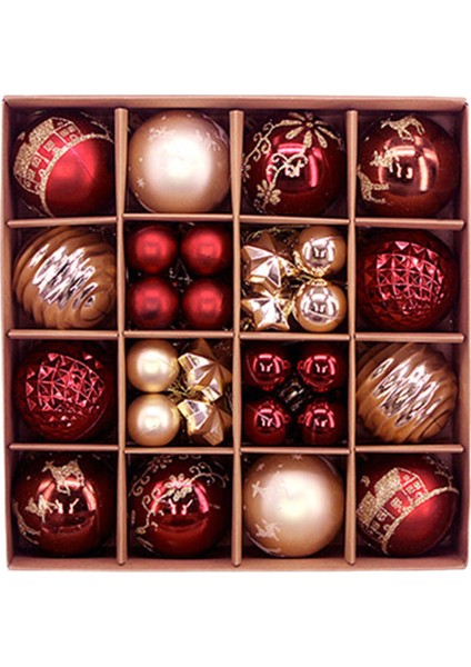 44 Noel Süsleri El Sanatları Yap Noel Dekoru Noel Kırmızısı (Yurt Dışından)