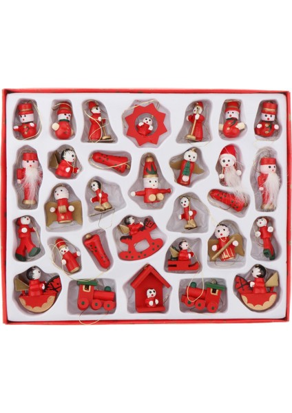 Colaxi Noel Ahşap Süs Yapımı Minyatür Noel 30 1089 (Yurt Dışından)