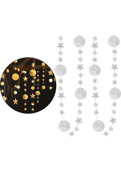 Duş Ramazan Süslemeleri Parti Malzemeleri Için 4 Ayaklı Glitter Çelenk - (Yurt Dışından) modelleri