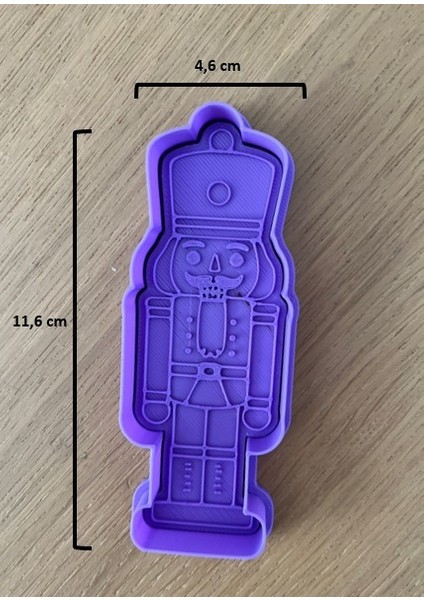 Fındıkkıran Figürlü 3D Baskı Kalıp – Pla Kurabiye ve Seramik Kalıbı (11,6 x 4,6 Cm) modelleri