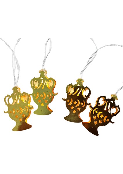 20 LED Altın Ramazan Süslemeleri Eid Dekor J (Yurt Dışından)