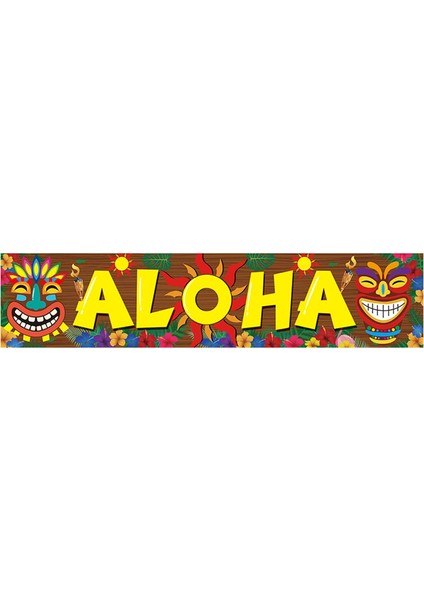 Parti Süslemeleri Aloha Kapı Verandası Işaretleri Parti Afişi Için (Yurt Dışından)