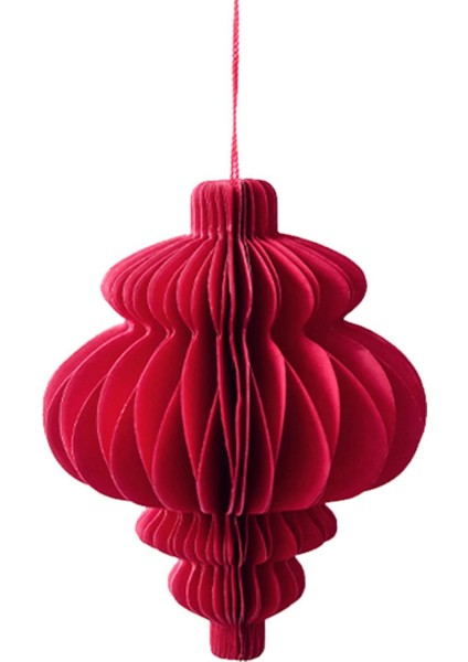 Duş Kutlaması Için Noel Kağıt Süs Dekor Kırmızı (Yurt Dışından)