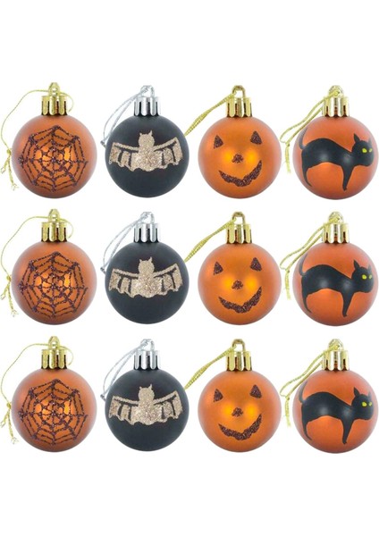 12X Asılı Süslemeler Asılı Ağaç Kolyeleri, Ağaç Için Cadılar I Top Süsleri (Yurt Dışından)