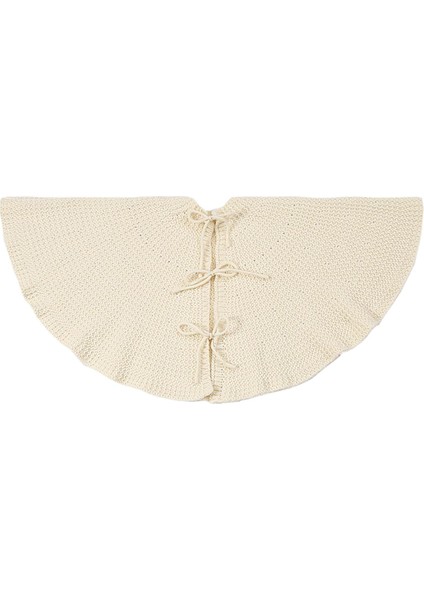 Örgü Noel Taban Örtüsü 92CM Yuvarlak Halı Noel Süsü (Yurt Dışından) fiyatları