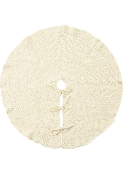 Örgü Noel Taban Örtüsü 92CM Yuvarlak Halı Noel Süsü (Yurt Dışından) modelleri